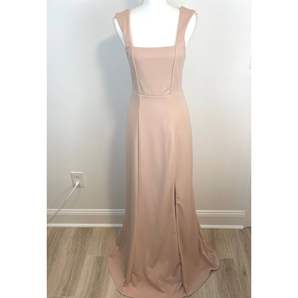Show Me Your Mumu Paris Gown in Dusty Blush Stretch Size Medium New - Picture 7 of 16
